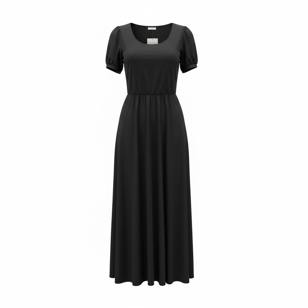 LuLaRoe Riley Classic Black Midi Dress